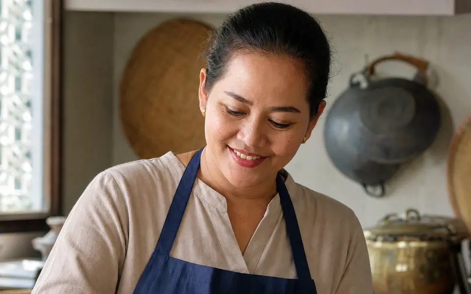 Pemilik usaha kuliner di dapur Indonesia